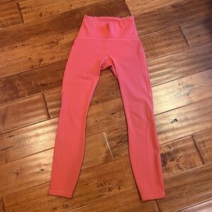 Lululemon Train Times Pant 25" Poppy/Coral Size 2